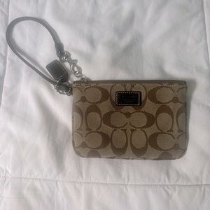 Coach Corner Zip Wristlet